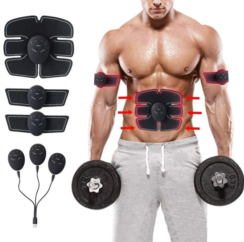 Electroestimulador Para Abdomen Y Brazos Unisex Estomago Plano