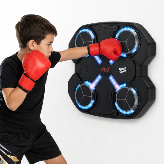 Maquina de boxeo inteligente con bluetooth y guantes